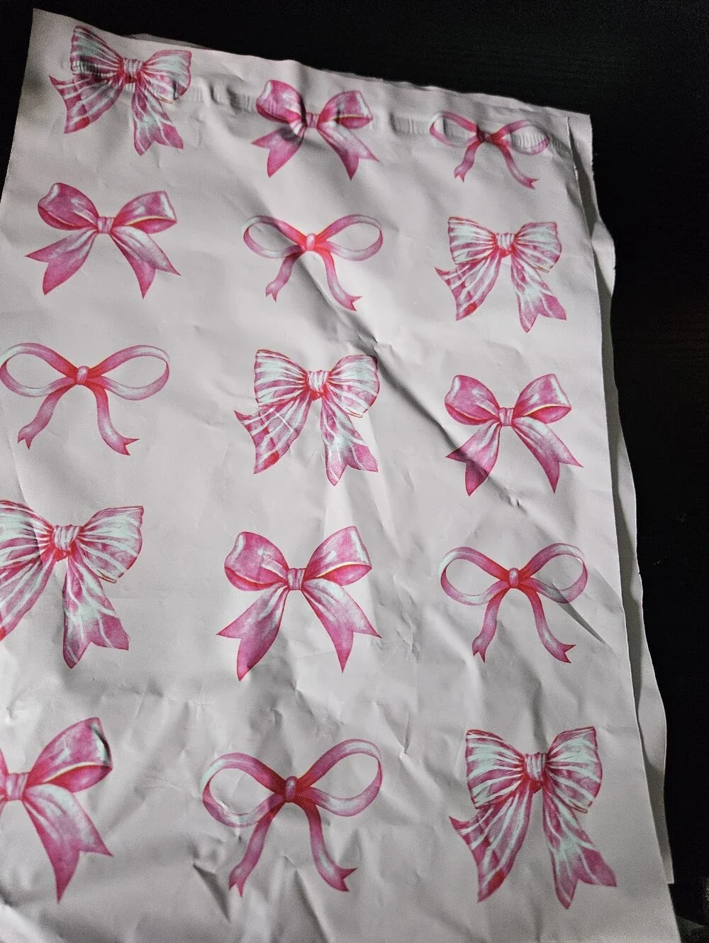 Pink Bow Polymailer Packages
